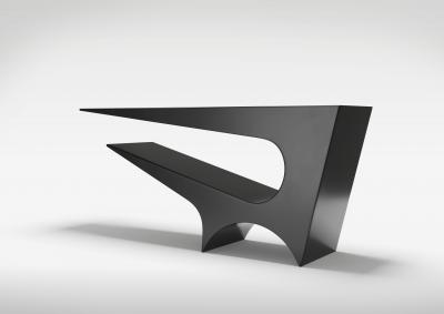 Neal Aronowitz r Axis Console in Black Matte Aluminum by Neal Aronowitz