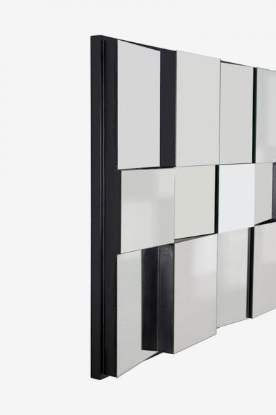 Neal Small Neil Small Faceted Slopes Mirror Wall Sculpture