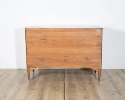 Neapolitan Chest of Drawers in Walnut with Plum Wood Inlay Italy 19th Century