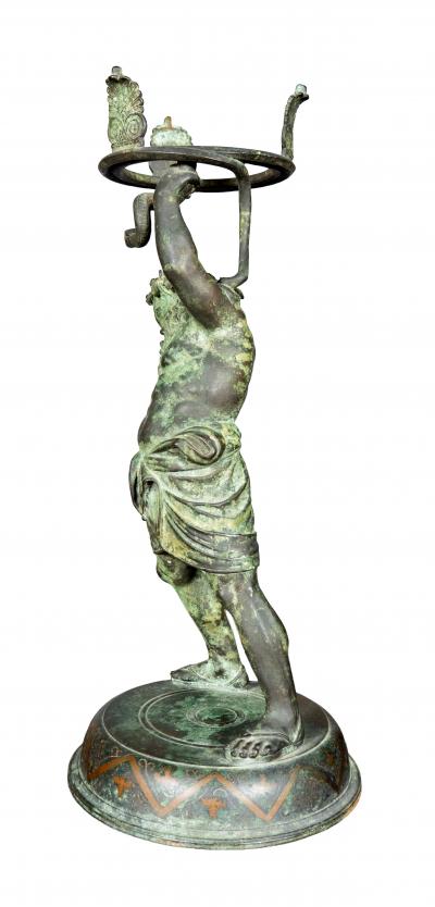 Neapolitan Grand Tour Bronze Of Silenus After The Antique