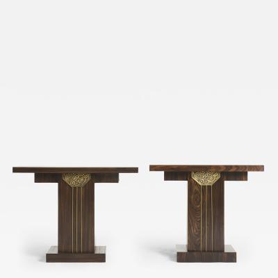 Near Pair of Art Deco Console Tables
