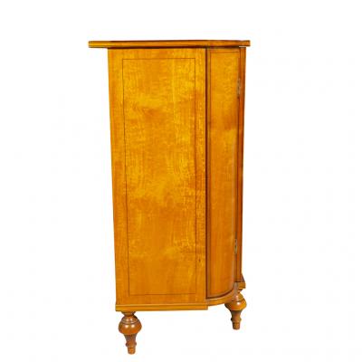 Near Pair of Irish Late George III Satinwood and Amaranth Side Cabinets