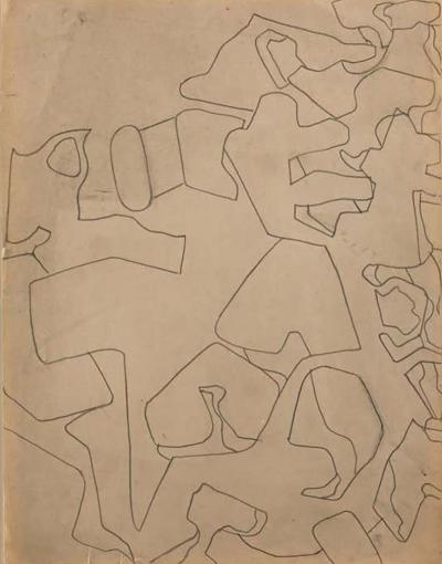 Nell Blaine Nell Blaine Pencil Drawing on Paper