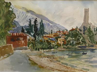 Nell Blair Walden Blaine Beach At Malcesine