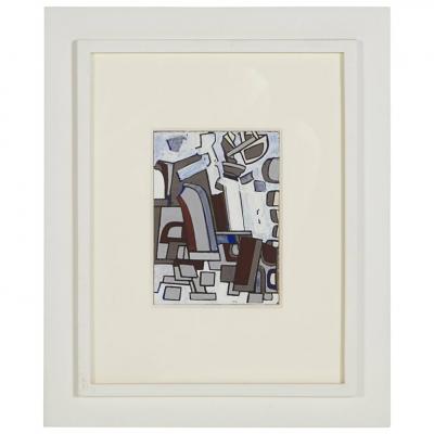 Nell Blair Walden Blaine Nell Blaine Untitled Gouache and India Ink on Board USA 1947