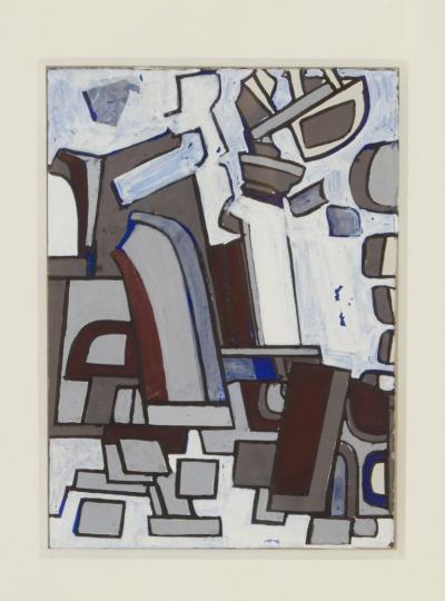 Nell Blair Walden Blaine Nell Blaine Untitled Gouache and India Ink on Board USA 1947