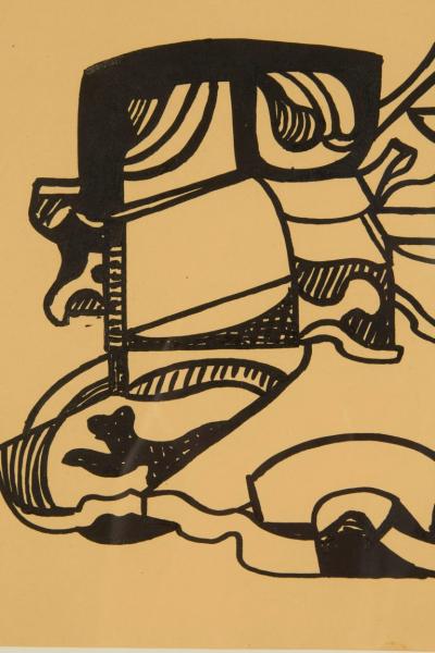 Nell Blair Walden Blaine Nell Blaine Untitled India Ink on Paper USA 1948