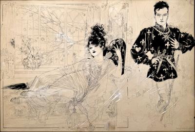 Nell Mrs Bruce Mac Rae Brinkley Woman Daydreaming of her Prince Charming