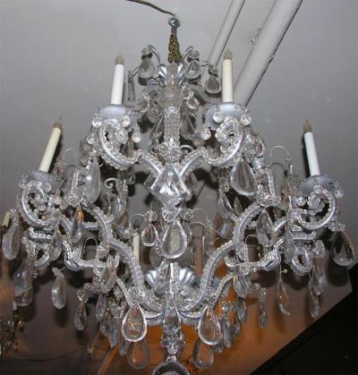 Neo Classic 8 Light Crystal Chandelier
