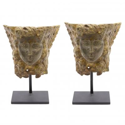 Neo Classic Bronze Womans Masks