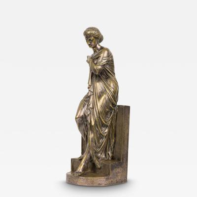 Neo Classic Silver Plated Greek Woman
