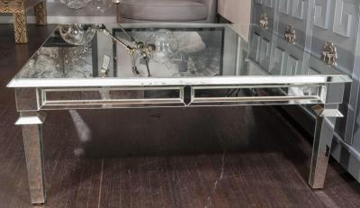 Neo Classical Mirrored Coffee Table