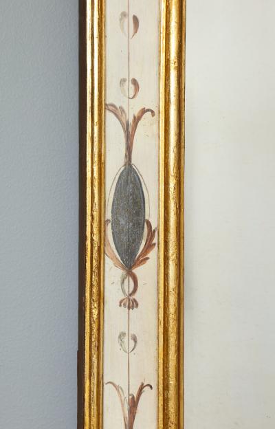 Neo Classical Painted Parcel Giltwood Mirror