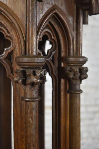 Neo Gothic 19th Century Octagonal Pedestal Stand Architectural Model