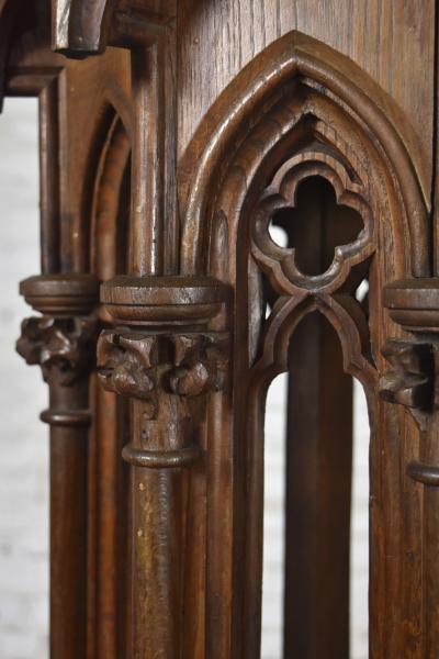 Neo Gothic 19th Century Octagonal Pedestal Stand Architectural Model