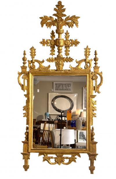 Neoclassic Italian Giltwood Mirror