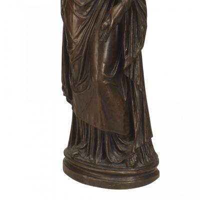 Neoclassic Patinated Bronze Ceres