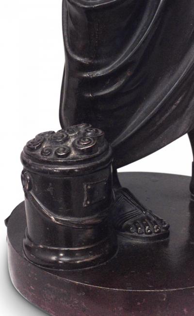 Neoclassic Patinated Bronze Figure