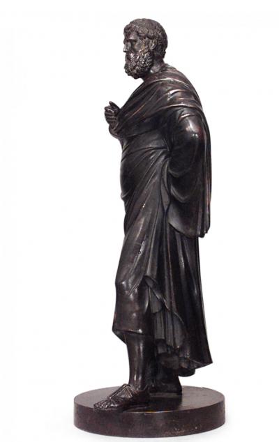 Neoclassic Patinated Bronze Figure