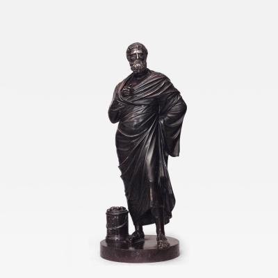 Neoclassic Patinated Bronze Figure