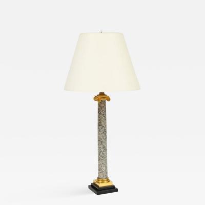 Neoclassical Columnar Lamp
