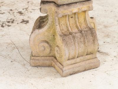 Neoclassical Concrete Garden Dining Table France 1960s