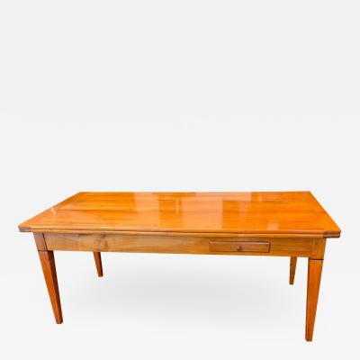 Neoclassical Expandable Dining Table Cherry Wood Chestnut France circa 1820