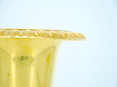 Neoclassical Gilt Campana Form Wine Cooler or Ice Bucket
