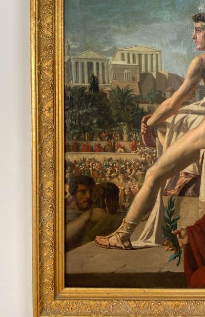 Neoclassical Grand Tour Italian Painting circa 1840