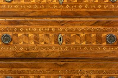 Neoclassical Inlaid 3 Drawer Commode Likely Italian Possibly Maltese ca 1770