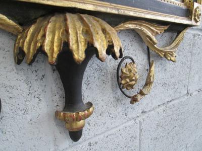Neoclassical Italian Gold Leaf Mirror with Wood Frame