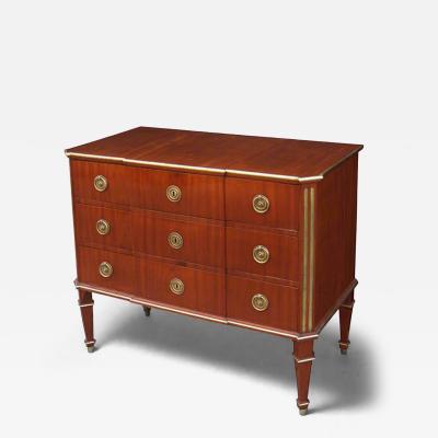 Neoclassical Mahogany Chest Of Drawers Germany circa 1800