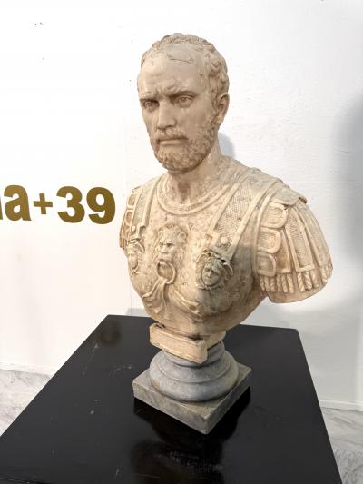 Neoclassical Marble Bust of a Roman General