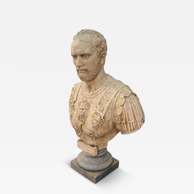 Neoclassical Marble Bust of a Roman General