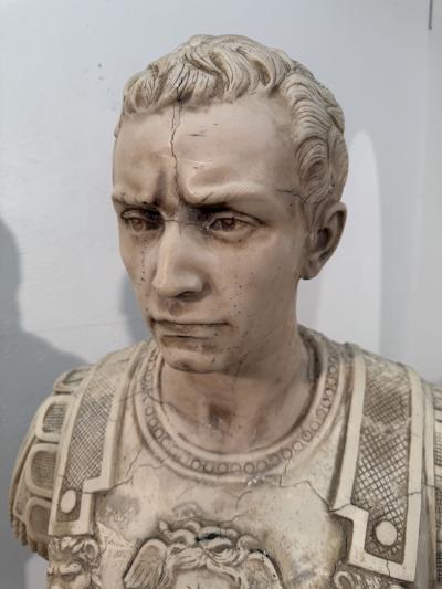 Neoclassical Marble Bust of a Roman General