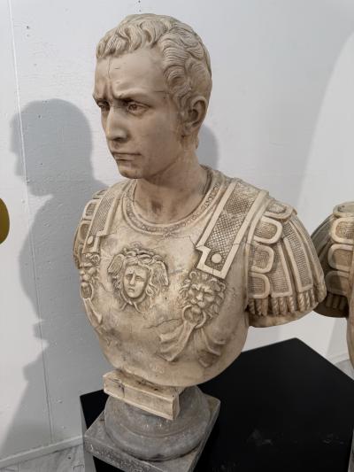 Neoclassical Marble Bust of a Roman General