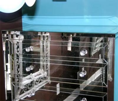 Neoclassical Modern 5 Drawer Mirrored Highboy