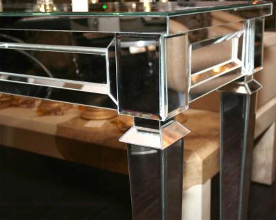 Neoclassical Modern Mirrored Console Table