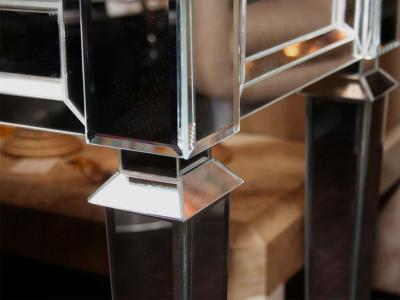 Neoclassical Modern Mirrored Console Table
