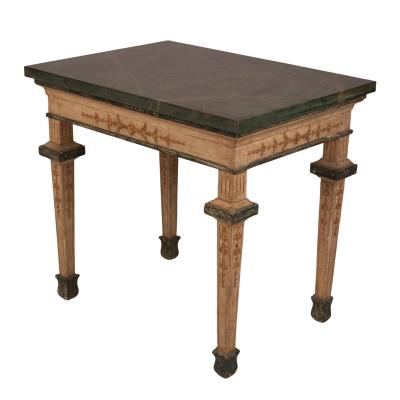 Neoclassical Painted Side Table Italy 19th Century