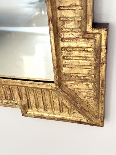 Neoclassical Revival Gilded carved wood Mirror France 1940s 