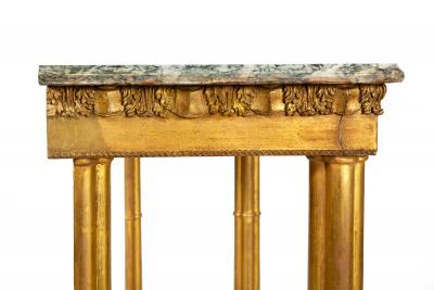 Neoclassical Simulated Bamboo Giltwood Console Pier Table 20th century