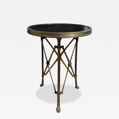 Neoclassical Style Bronze Granite Gueridon Low Side Table
