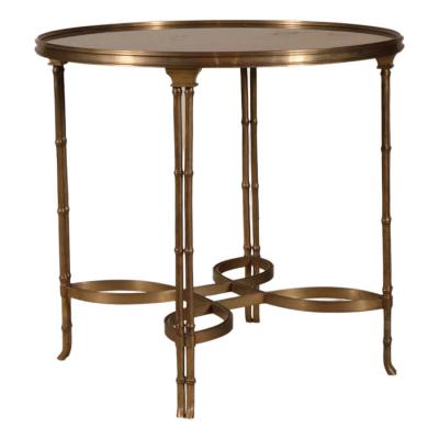 Neoclassical Style Bronze Granite Gueridon Side Table