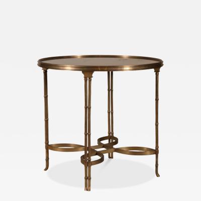 Neoclassical Style Bronze Granite Gueridon Side Table