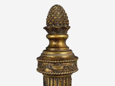 Neoclassical Style Candelabra Wall Sconces Giltwood USA 1940s