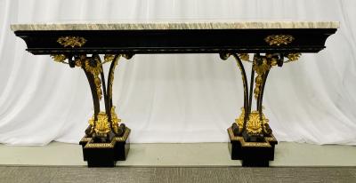 Neoclassical Style Console Table Refinished Bronze Celebrity Provenance