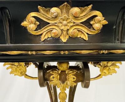 Neoclassical Style Console Table Refinished Bronze Celebrity Provenance