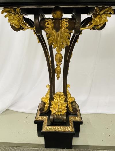 Neoclassical Style Console Table Refinished Bronze Celebrity Provenance