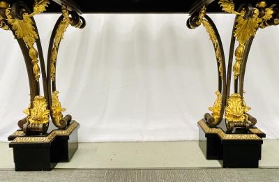 Neoclassical Style Console Table Refinished Bronze Celebrity Provenance